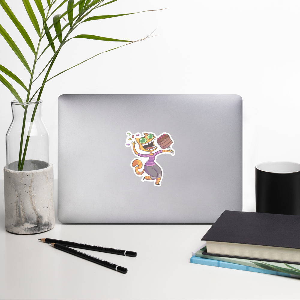 Fran Sneakin' Snacks Vinyl Sticker