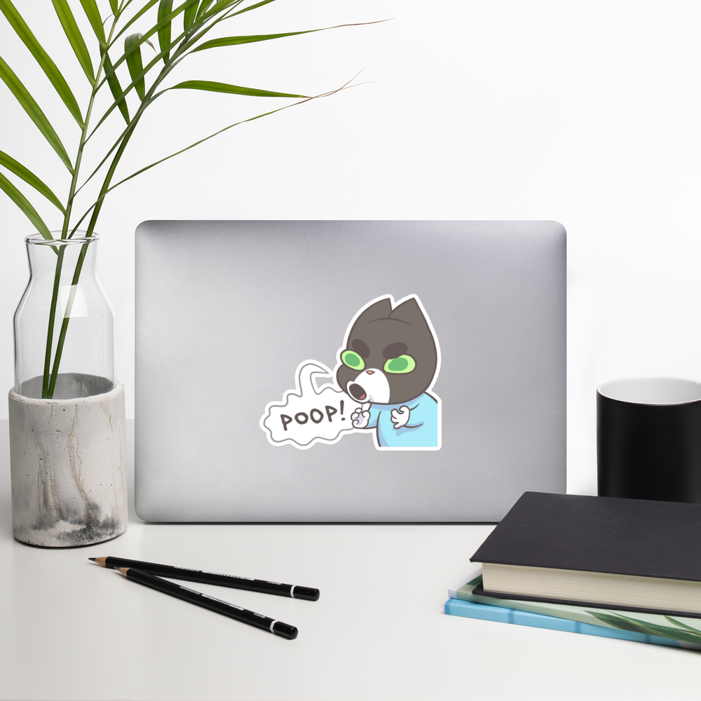 "POOP!" Vinyl Sticker