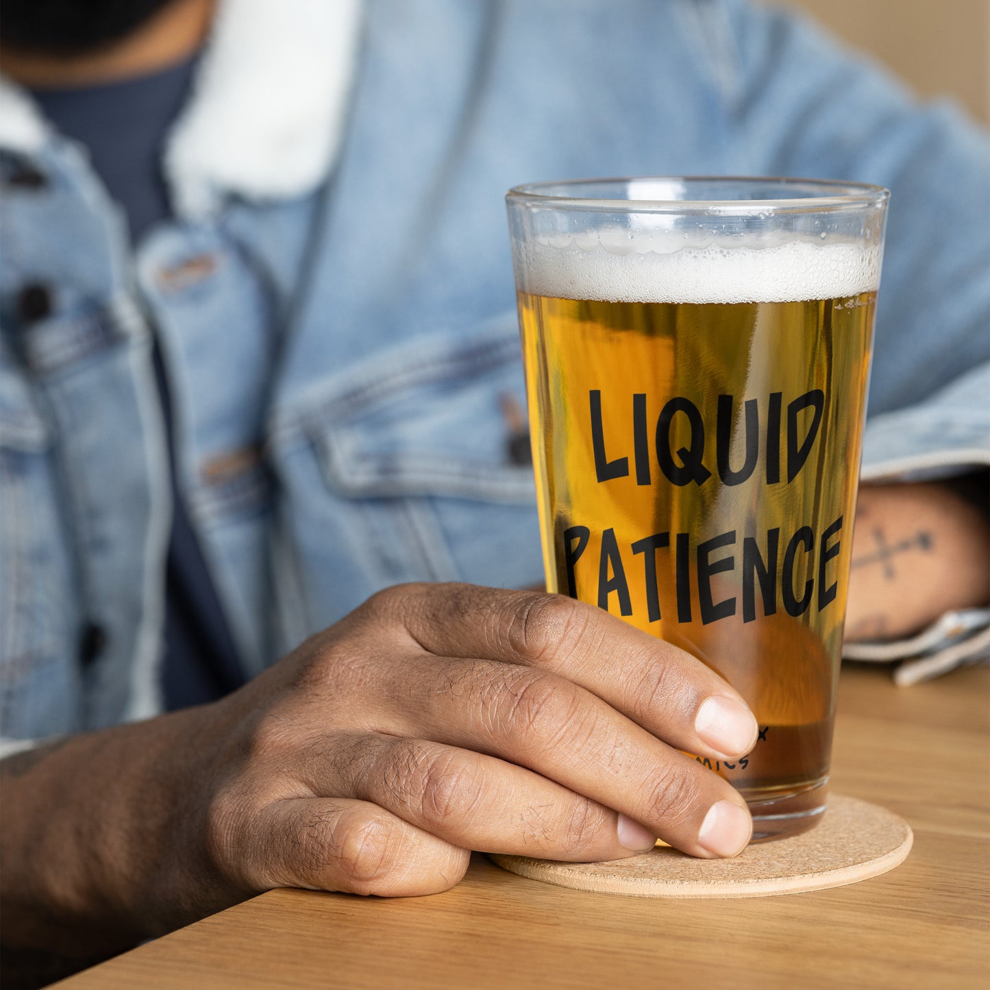 Liquid Patience Pint Glass