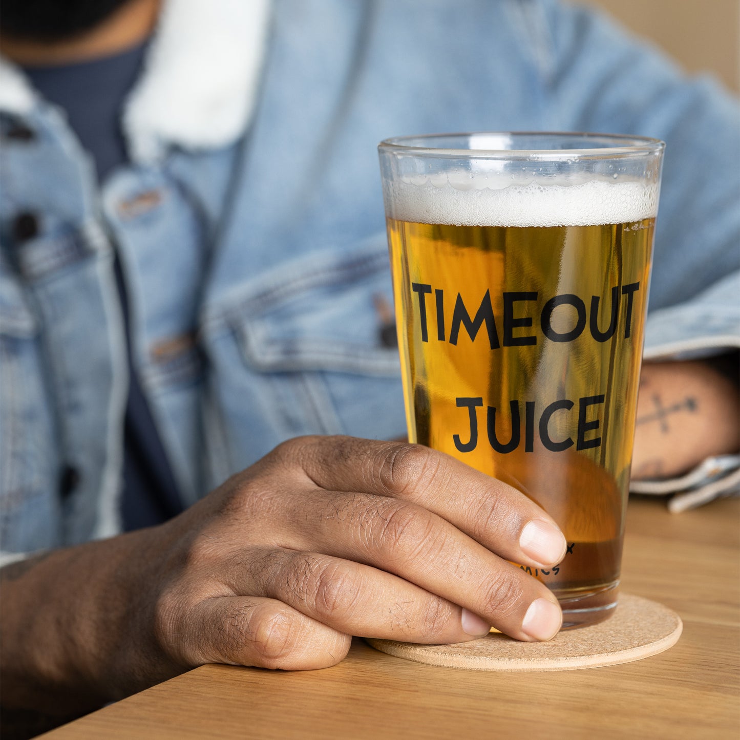 Timeout Juice Pint Glass