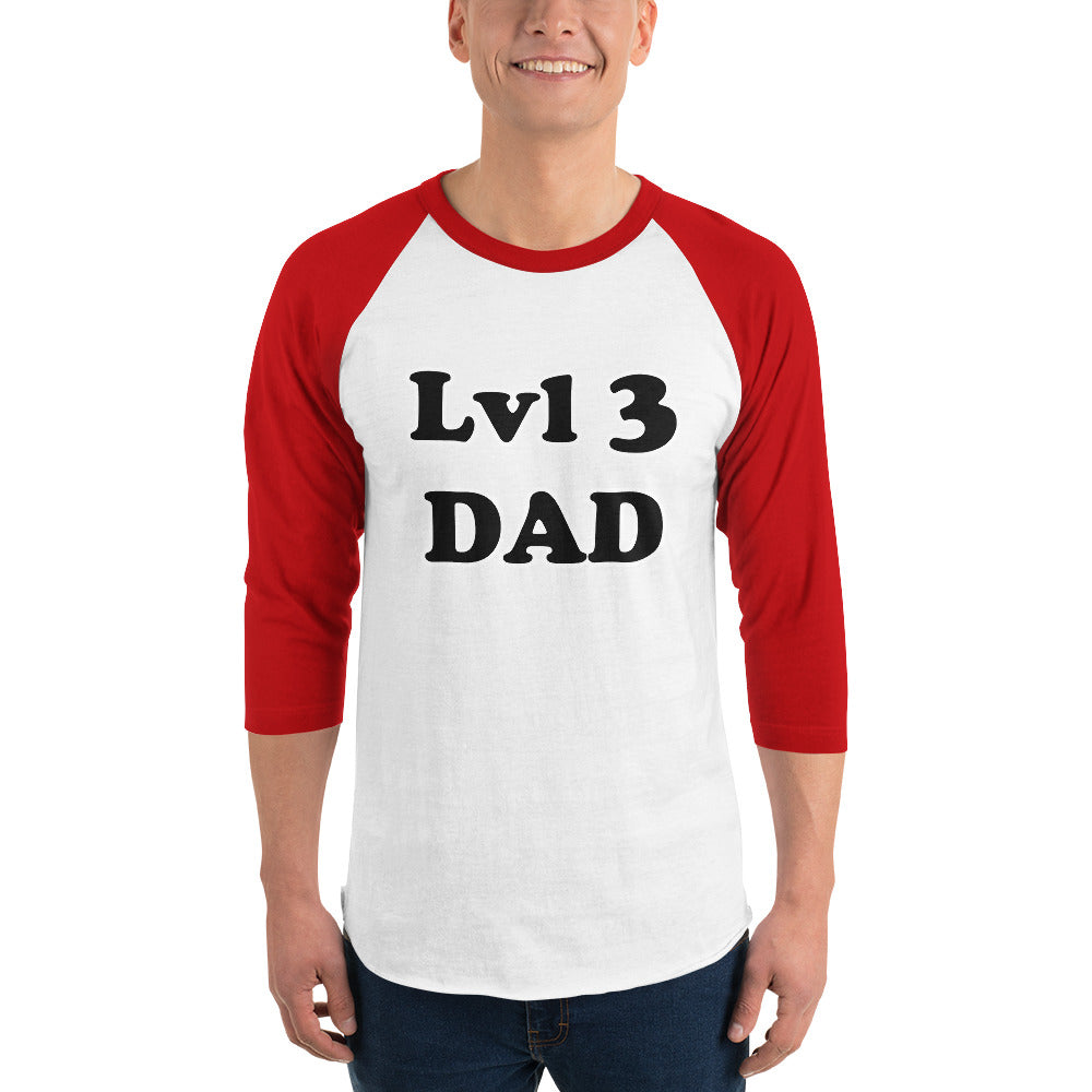 Lvl 3 Dad Raglan T-Shirt