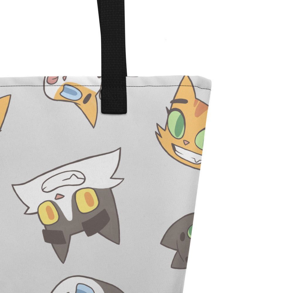 Litterbox Pattern Beach Bag