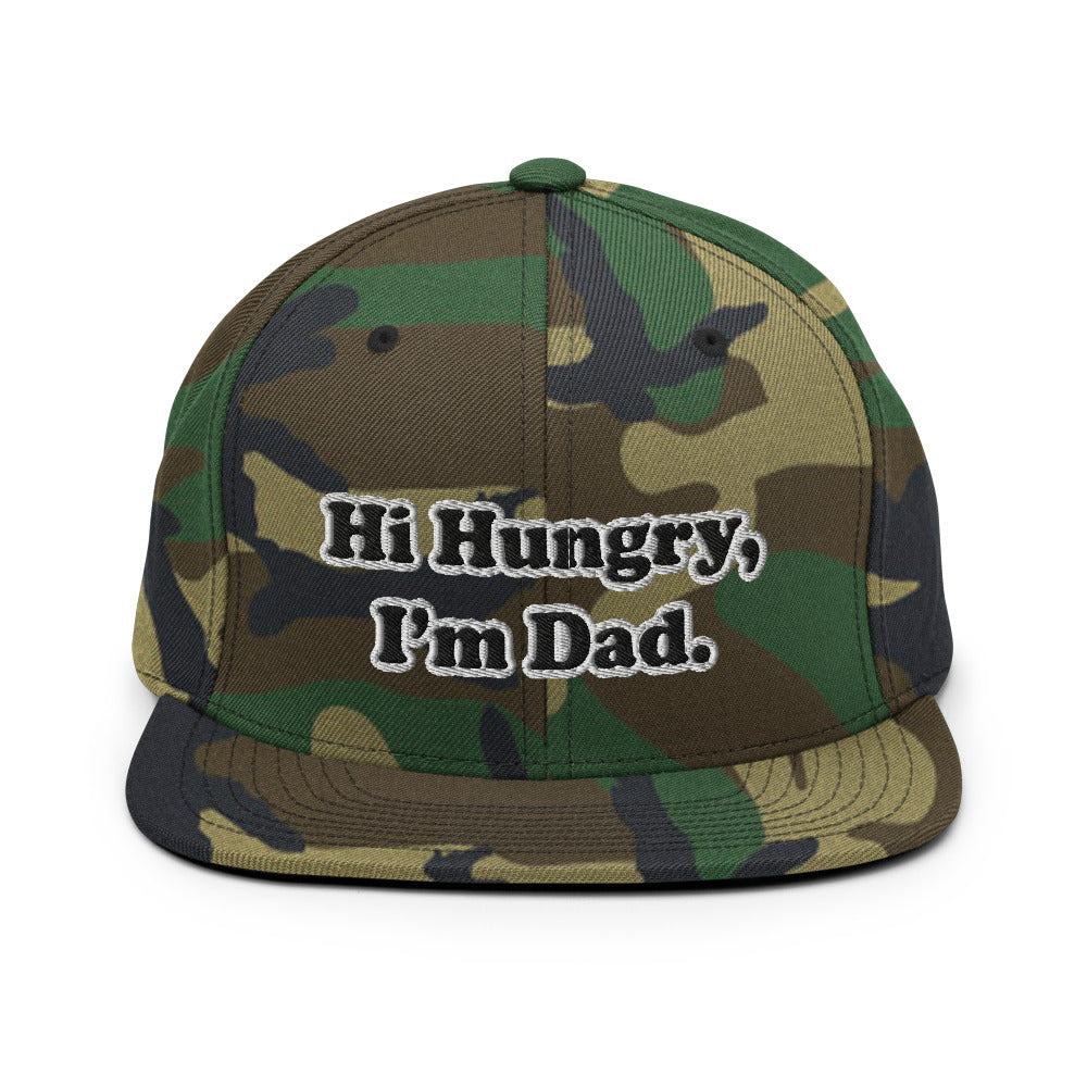 Hi Hungry, I'm Dad. Snapback Hat