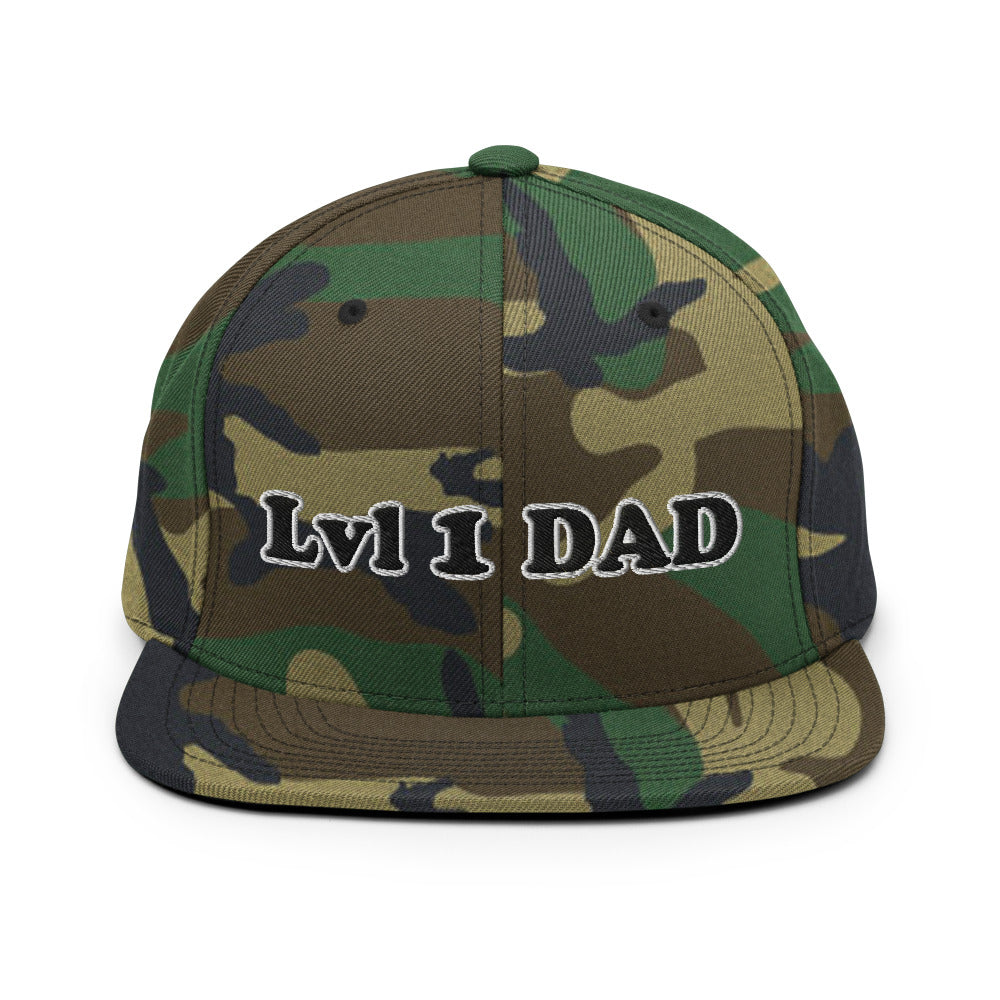 Lvl 1 Dad Snapback Hat
