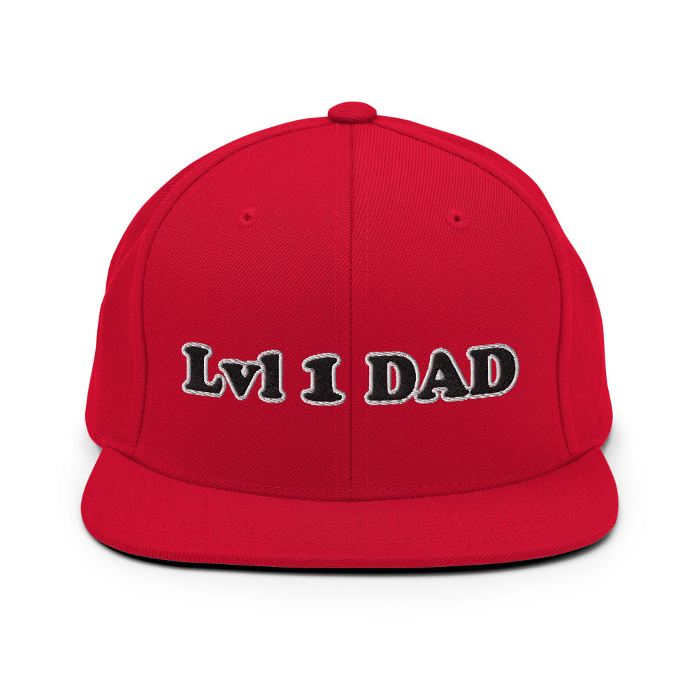 Lvl 1 Dad Snapback Hat