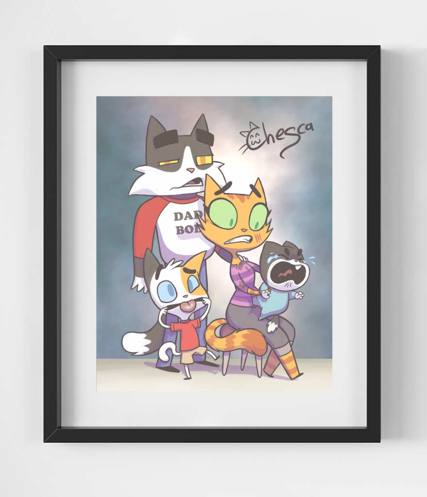 Signed Litterbox Family Photos
