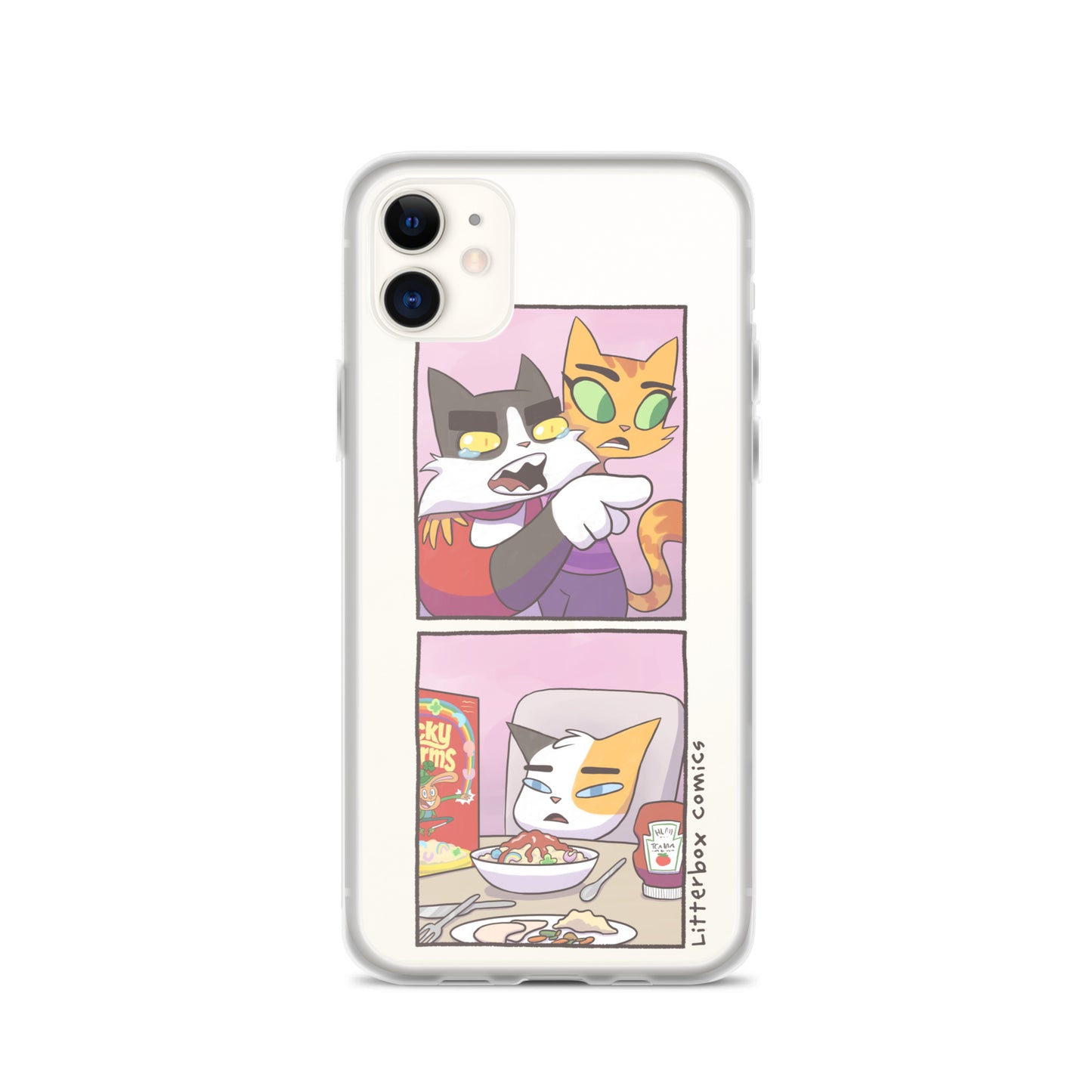 Cat Yelling at Cat Meme iPhone Case