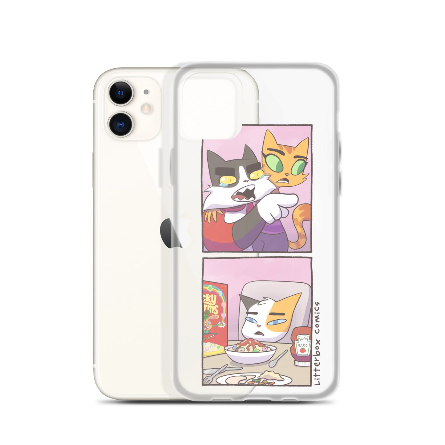 Cat Yelling at Cat Meme iPhone Case