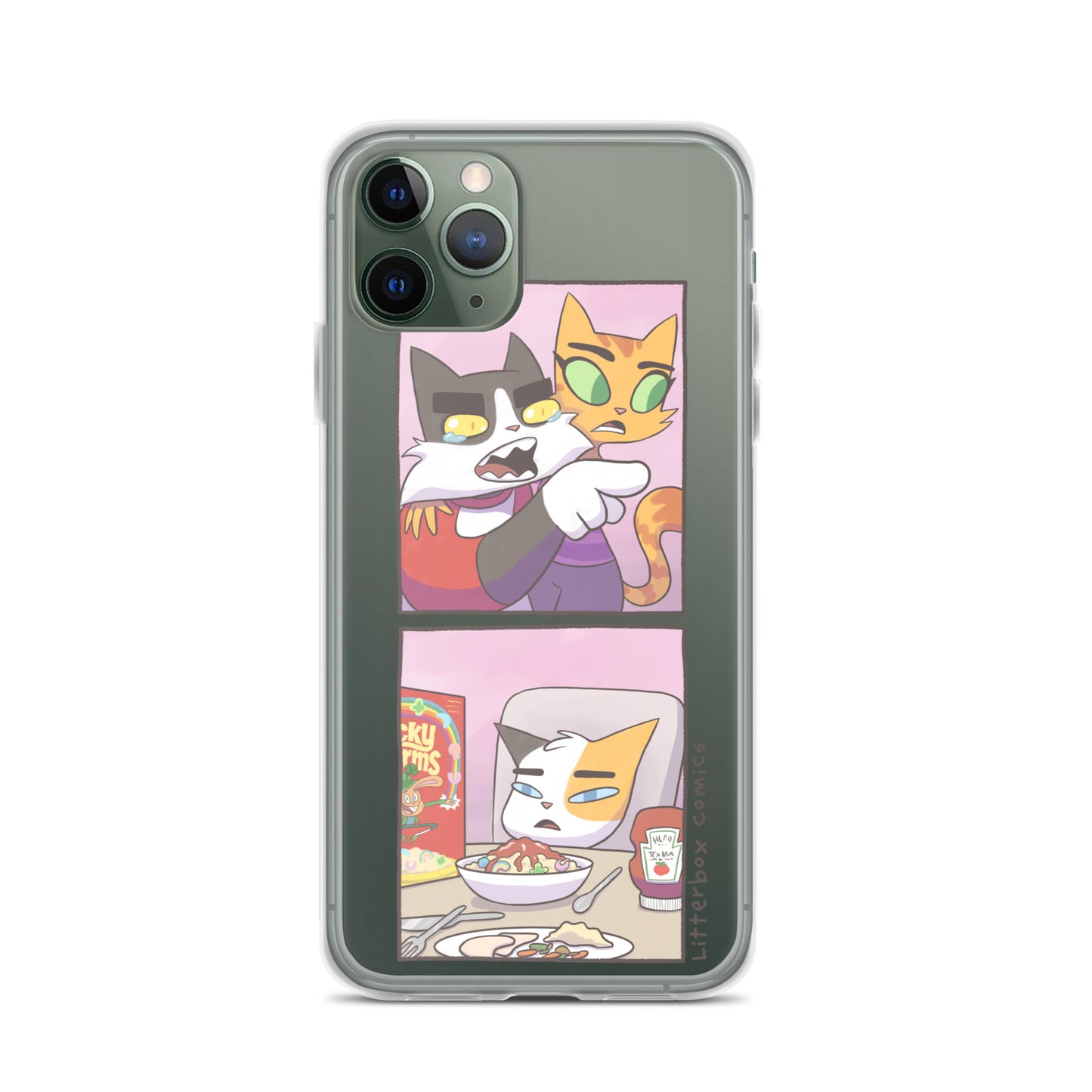 Cat Yelling at Cat Meme iPhone Case