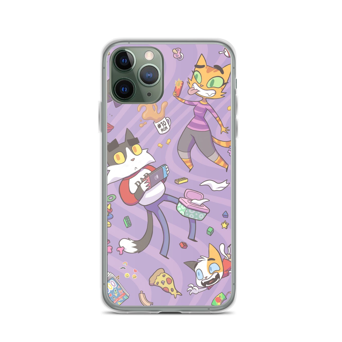 Litterbox Family Vortex iPhone Case
