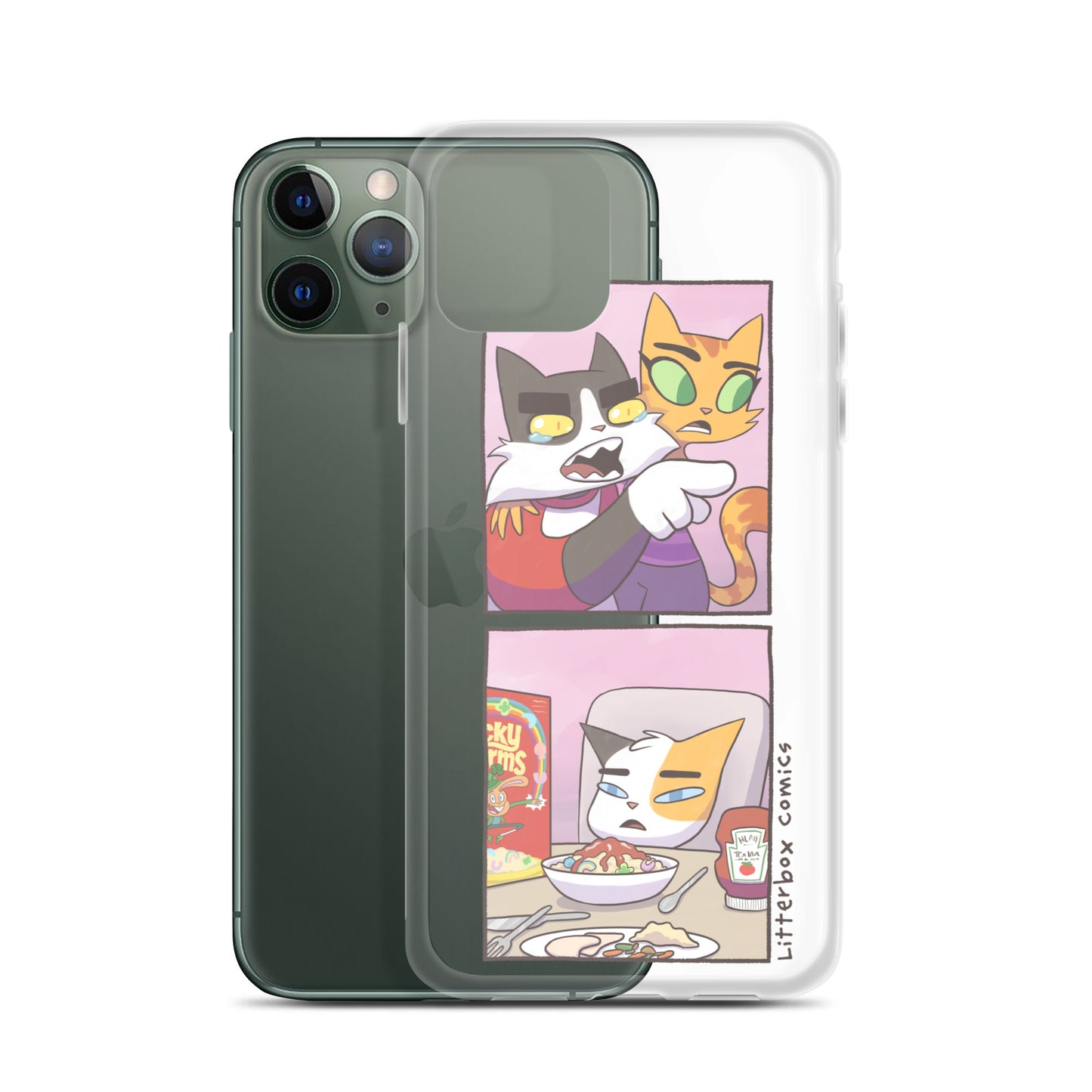 Cat Yelling at Cat Meme iPhone Case