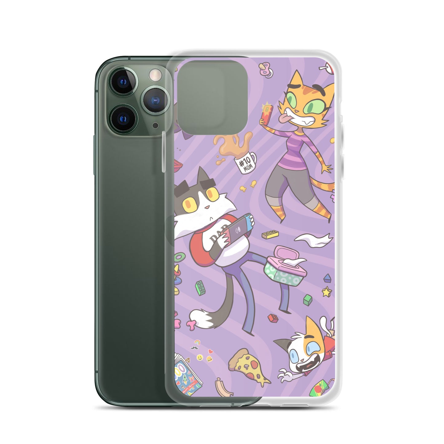 Litterbox Family Vortex iPhone Case