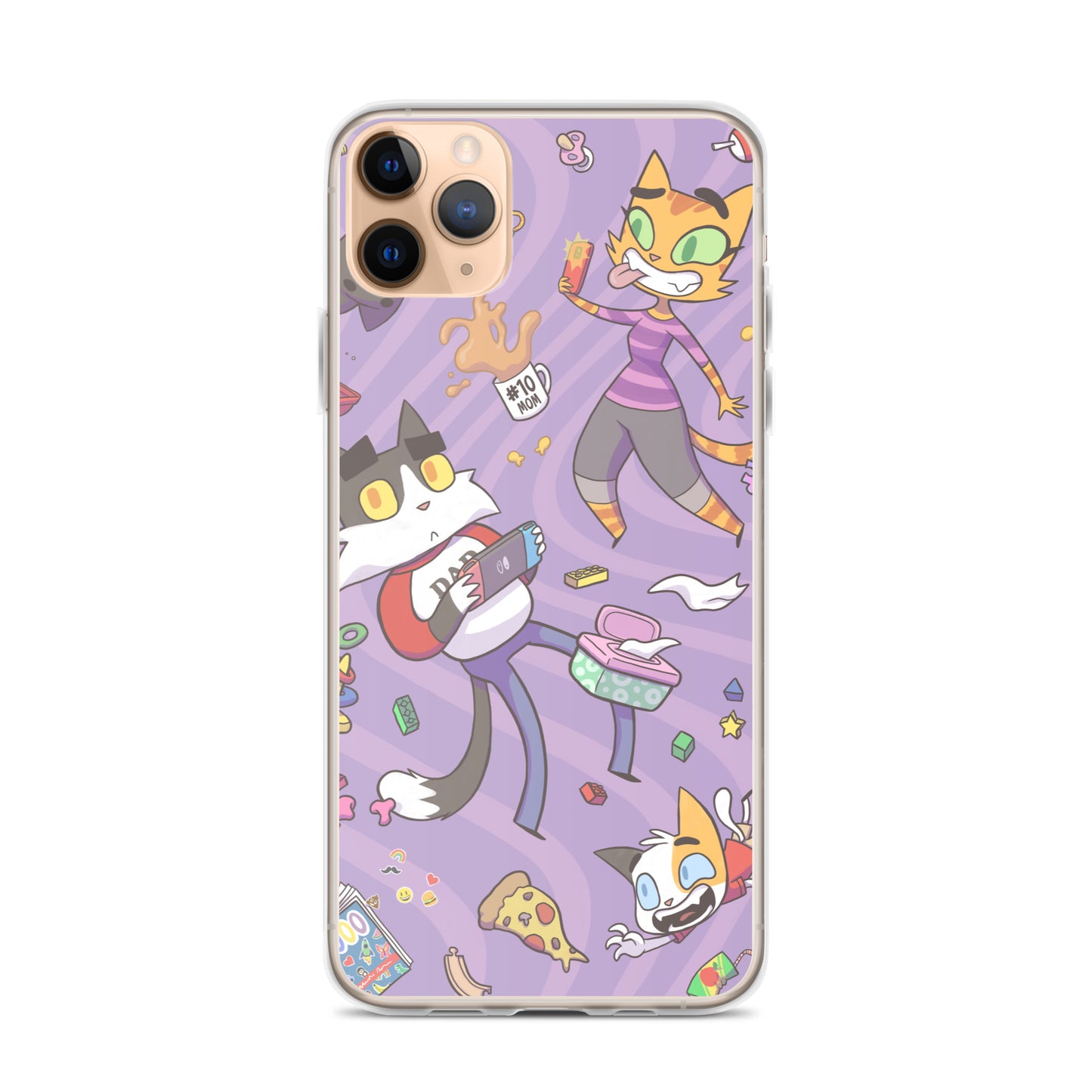 Litterbox Family Vortex iPhone Case