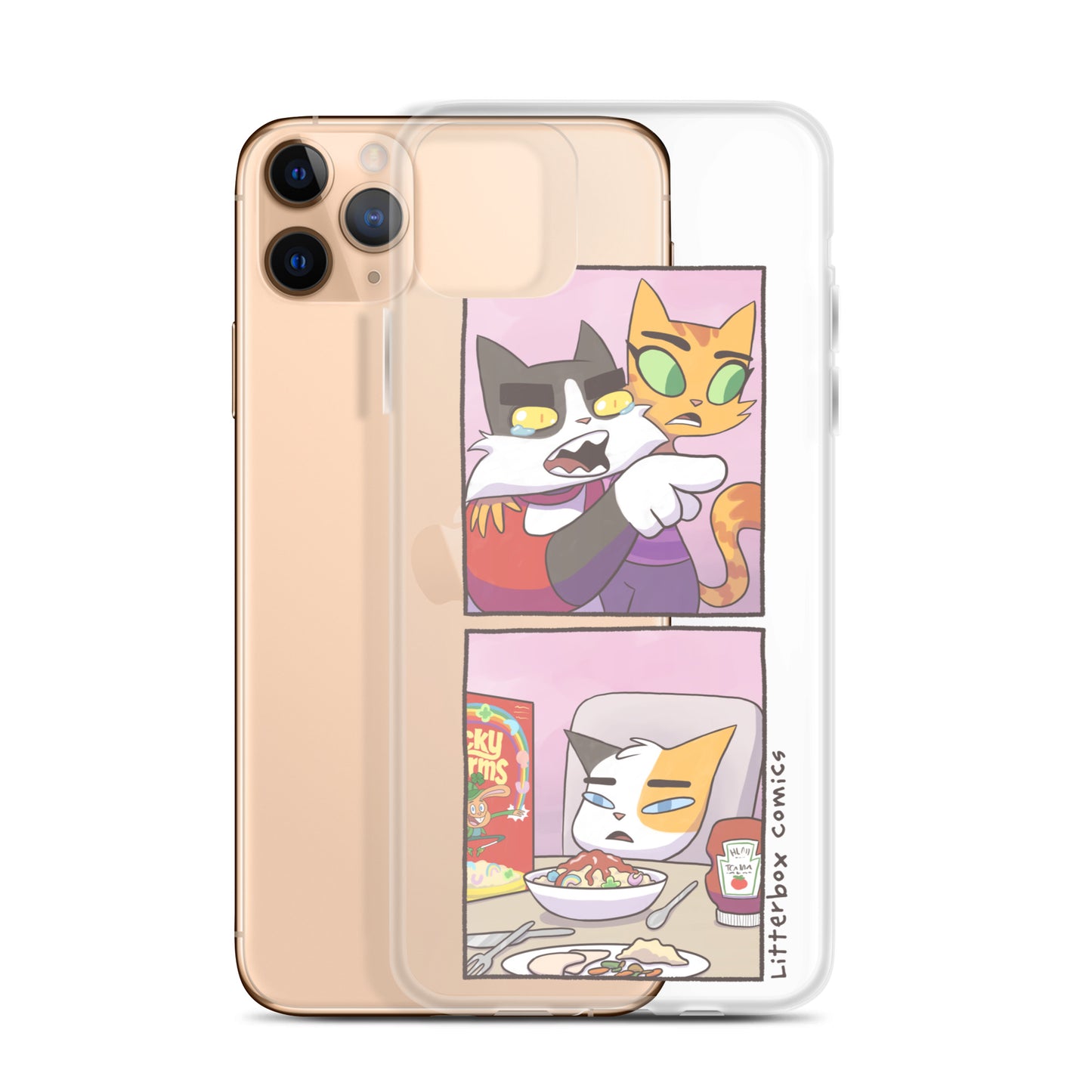 Cat Yelling at Cat Meme iPhone Case
