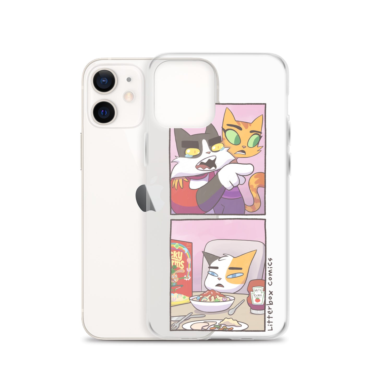 Cat Yelling at Cat Meme iPhone Case