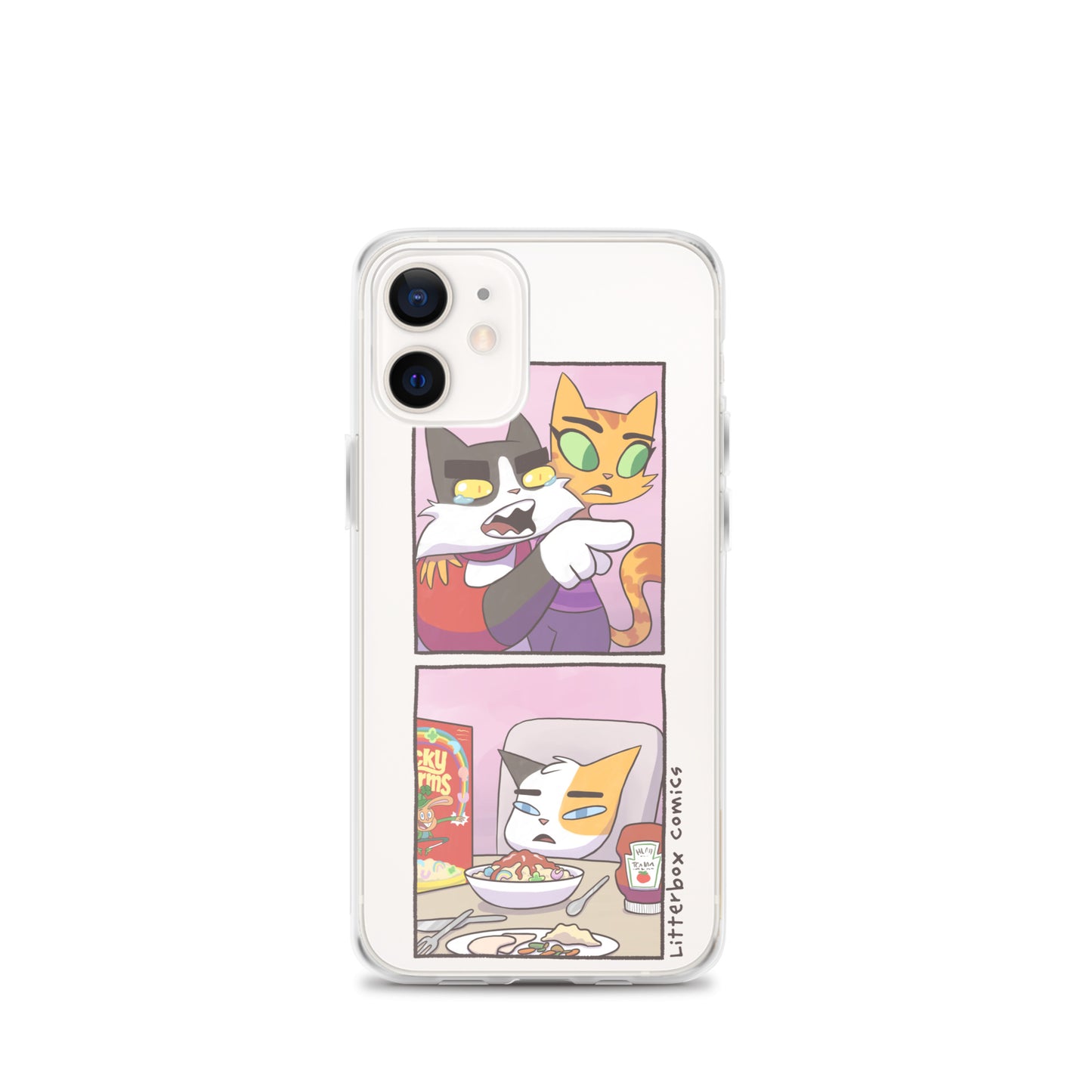 Cat Yelling at Cat Meme iPhone Case