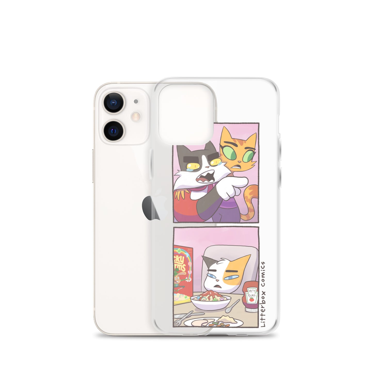 Cat Yelling at Cat Meme iPhone Case