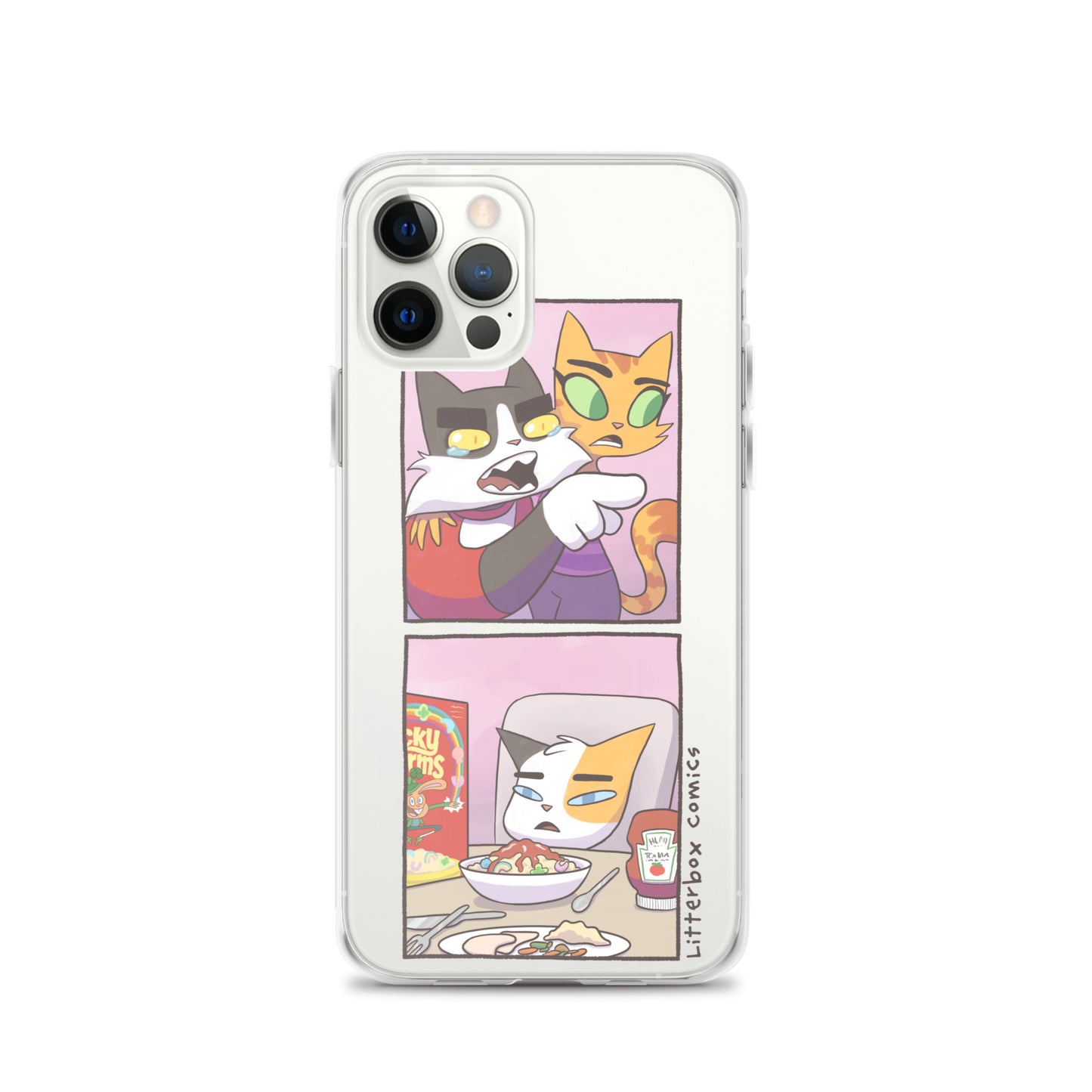 Cat Yelling at Cat Meme iPhone Case