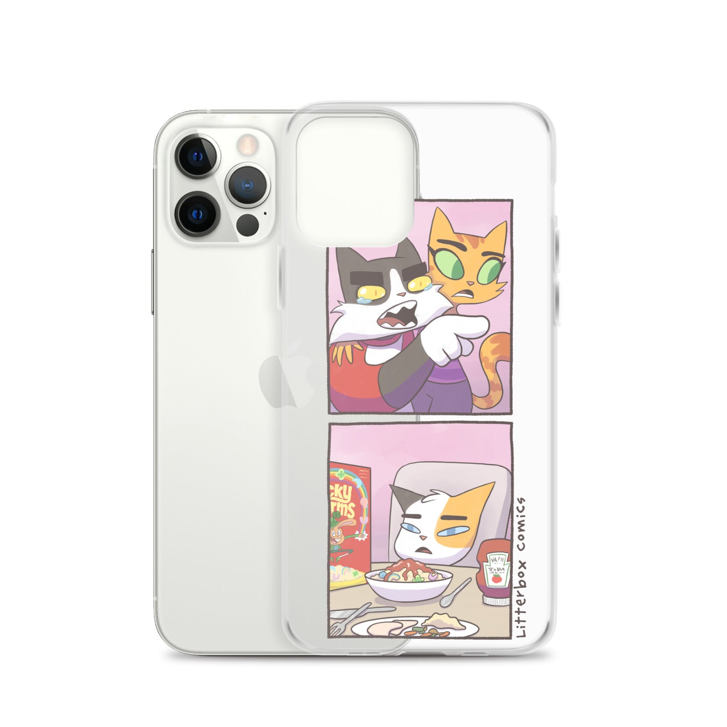 Cat Yelling at Cat Meme iPhone Case