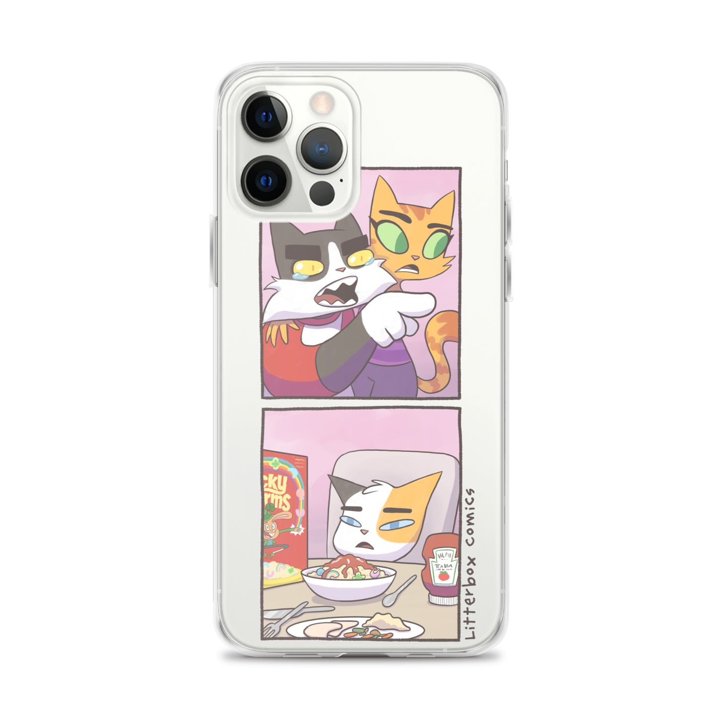 Cat Yelling at Cat Meme iPhone Case