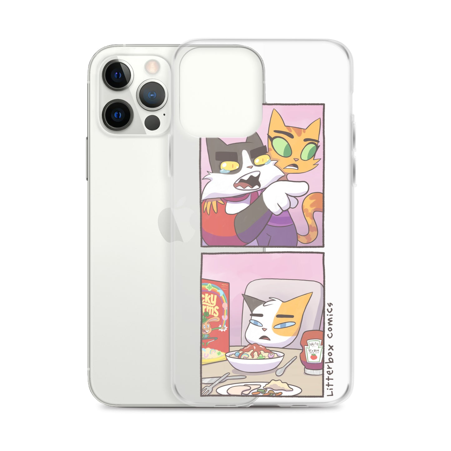 Cat Yelling at Cat Meme iPhone Case