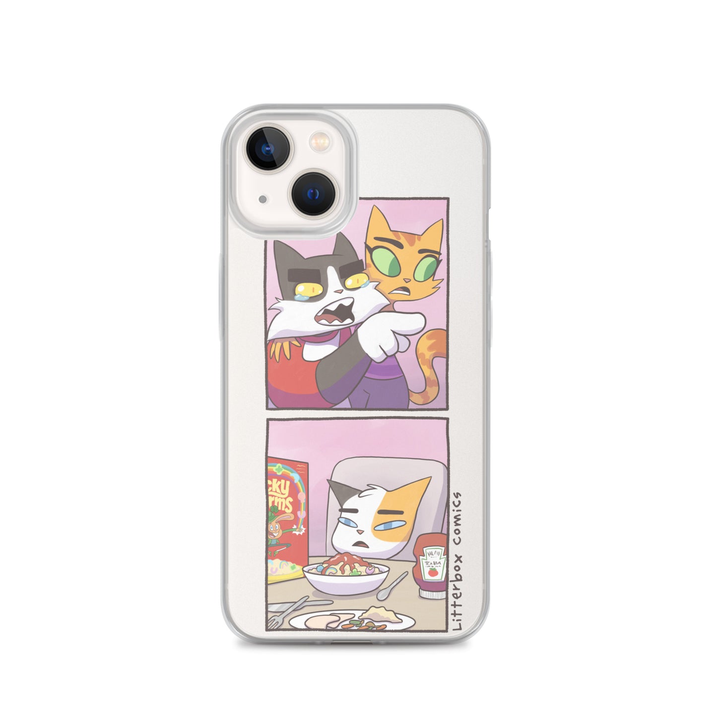 Cat Yelling at Cat Meme iPhone Case