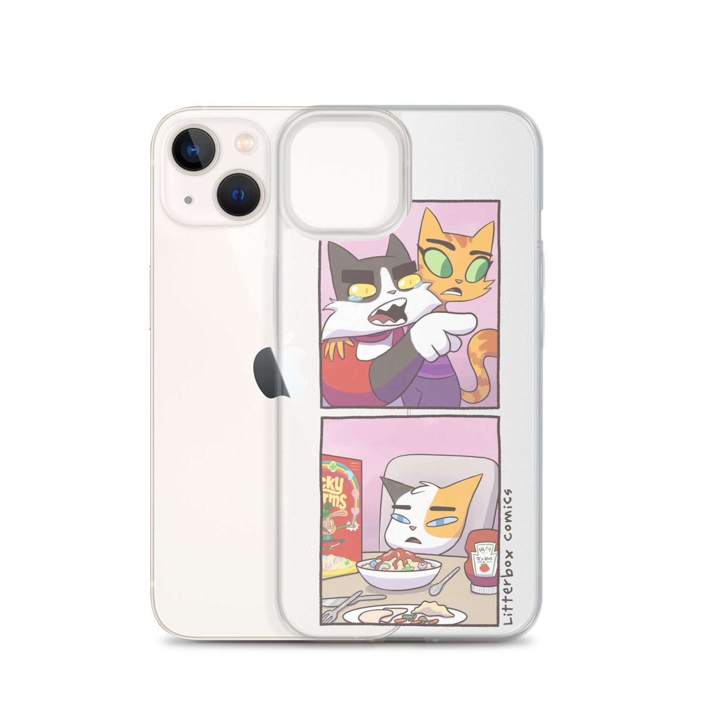 Cat Yelling at Cat Meme iPhone Case