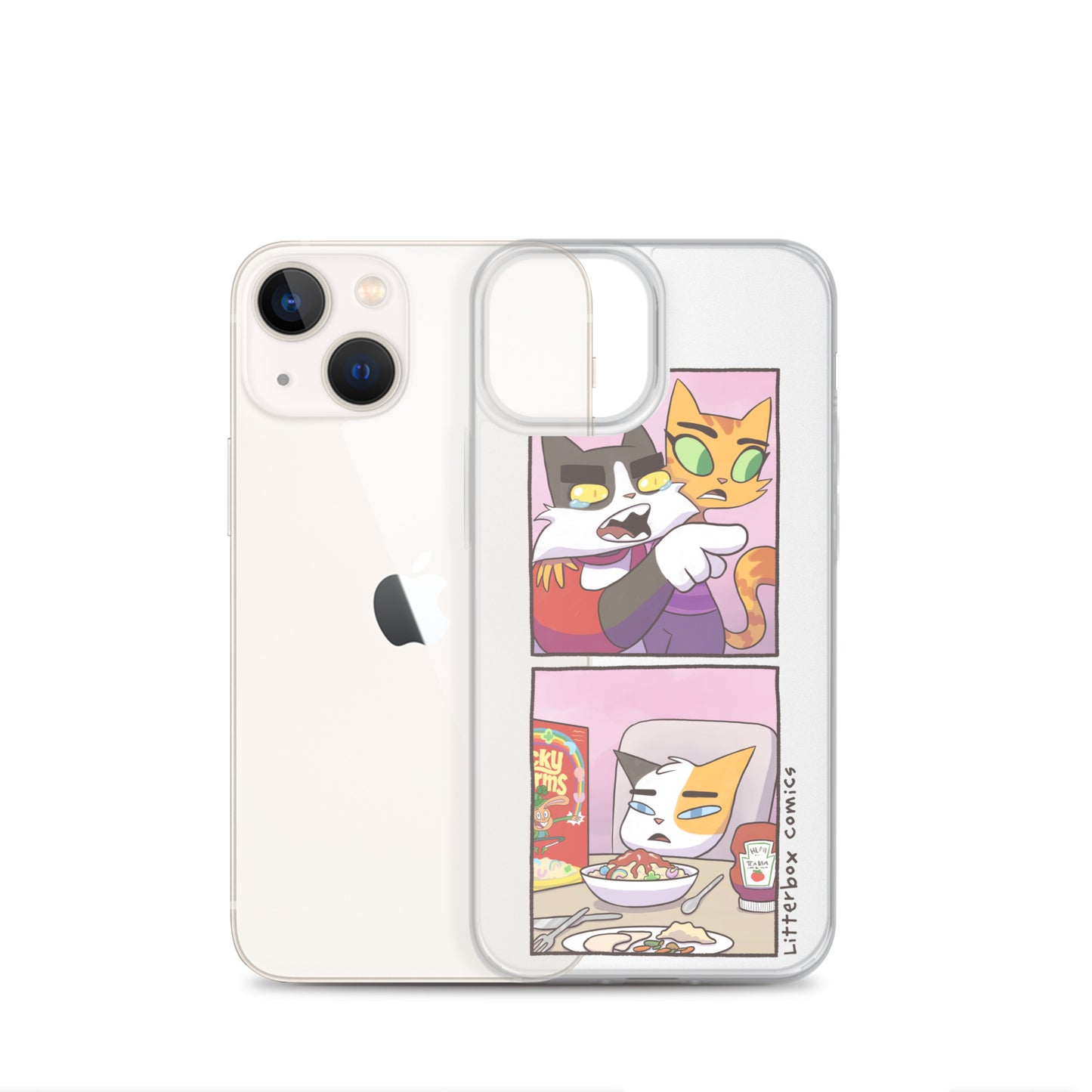 Cat Yelling at Cat Meme iPhone Case