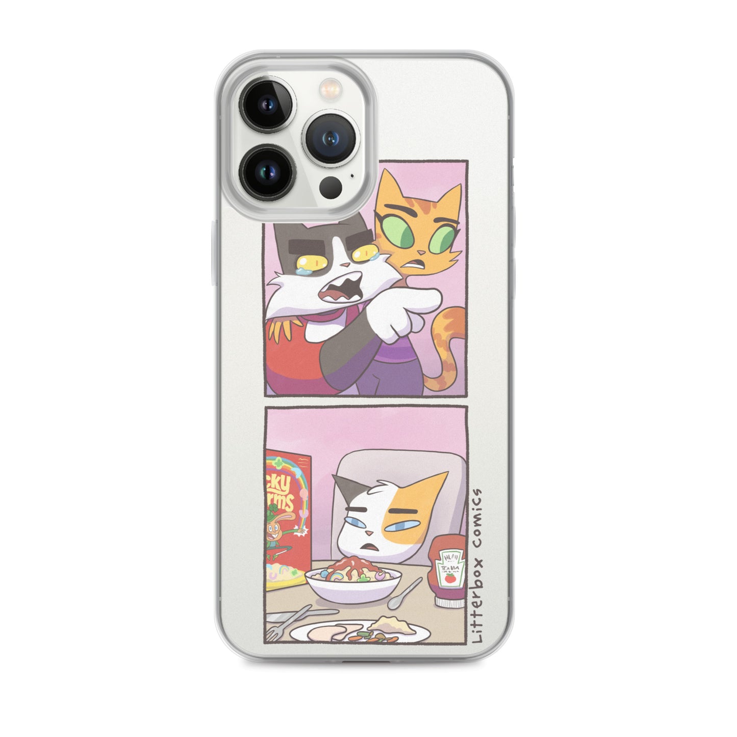 Cat Yelling at Cat Meme iPhone Case