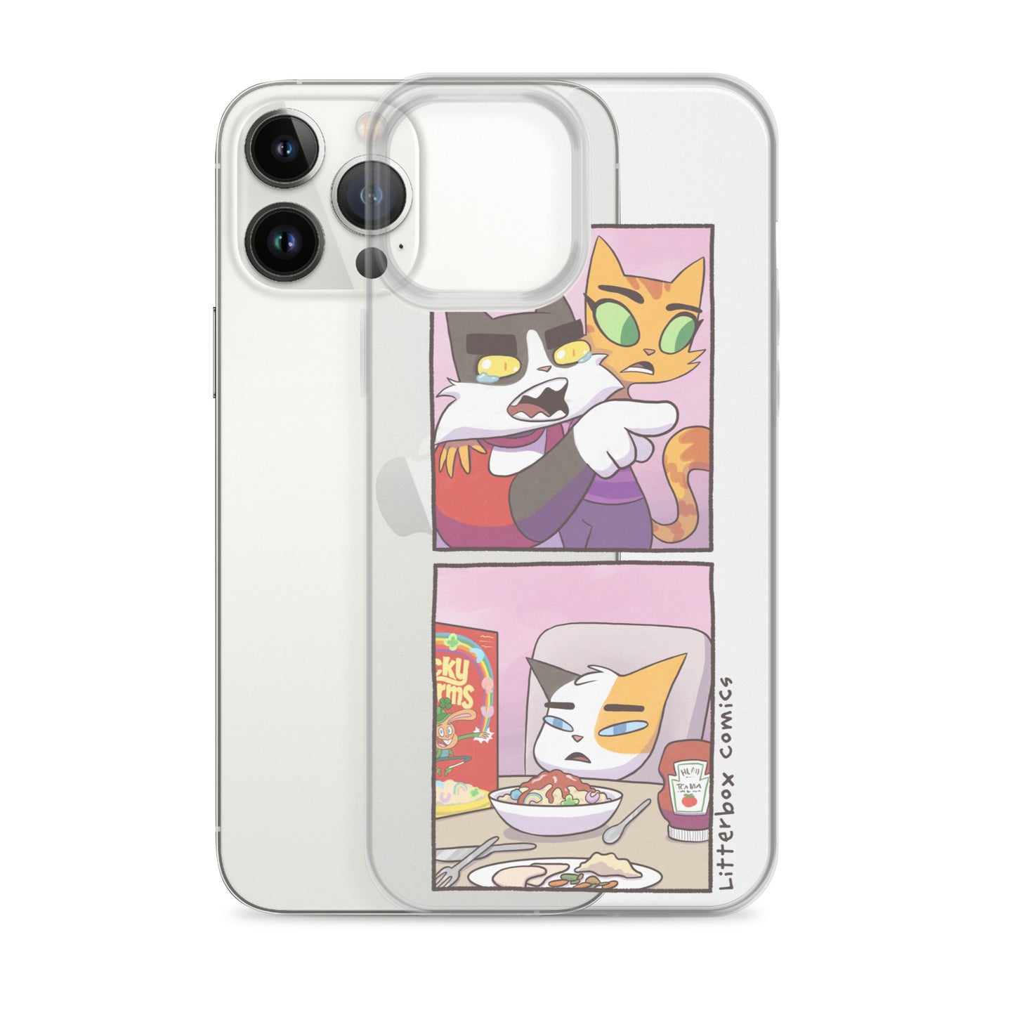 Cat Yelling at Cat Meme iPhone Case