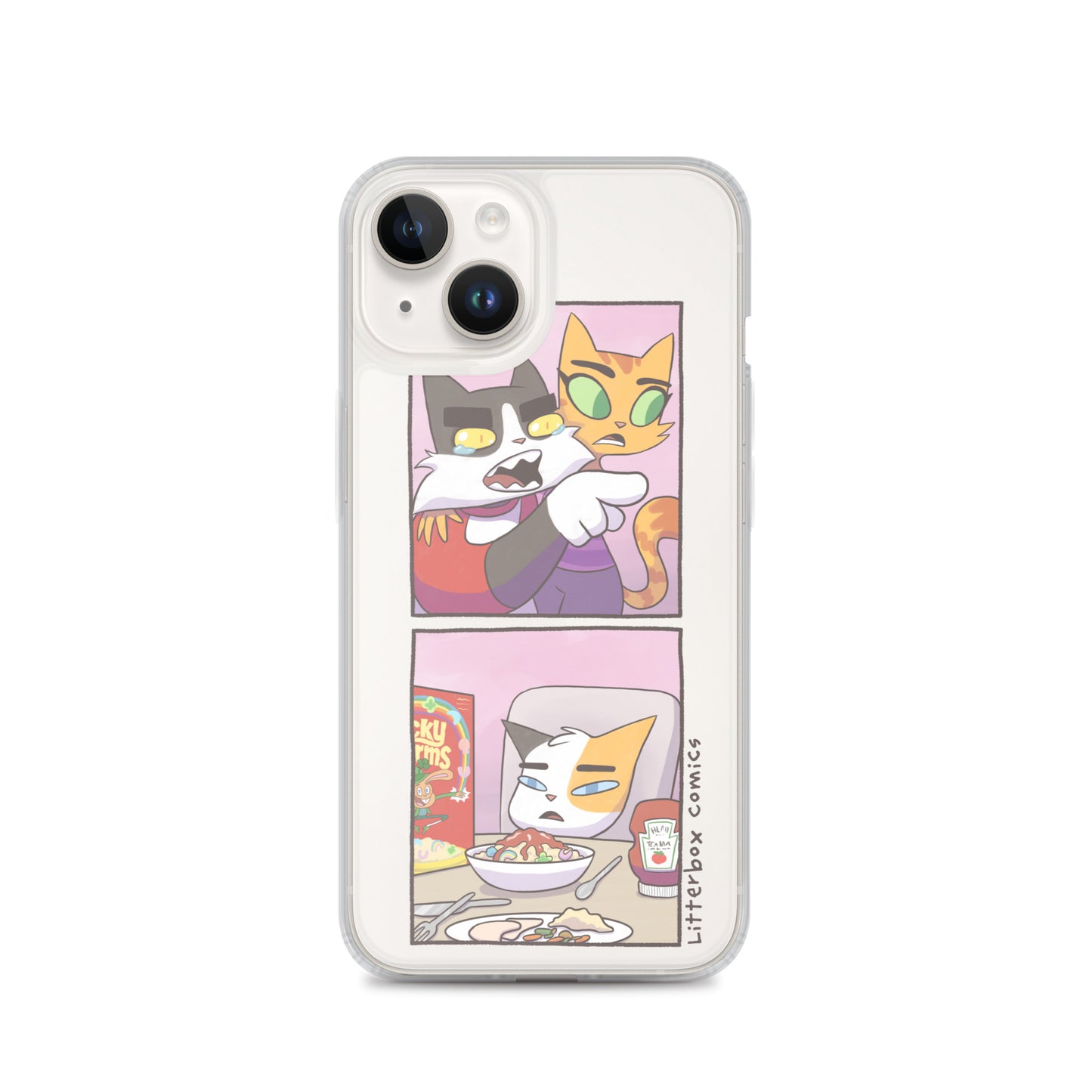 Cat Yelling at Cat Meme iPhone Case
