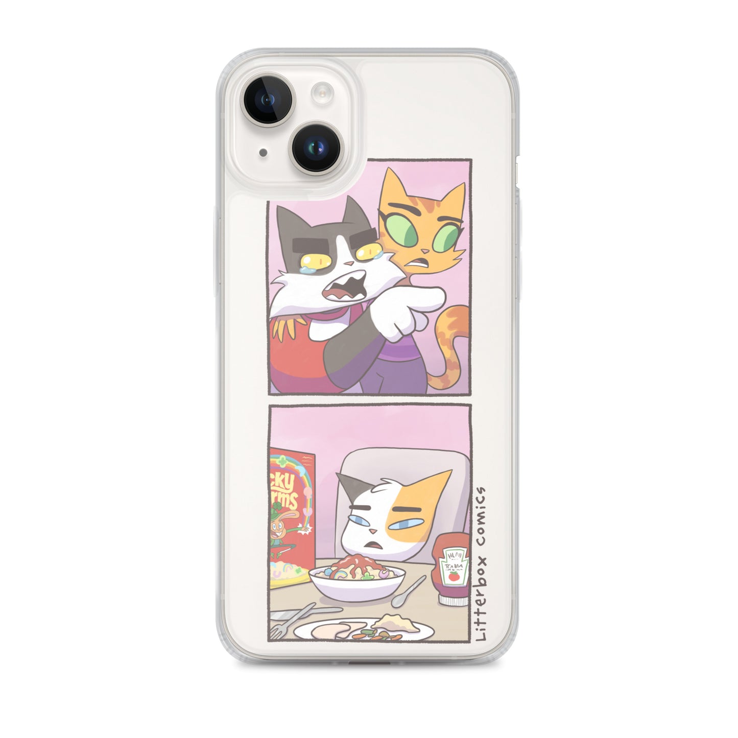Cat Yelling at Cat Meme iPhone Case
