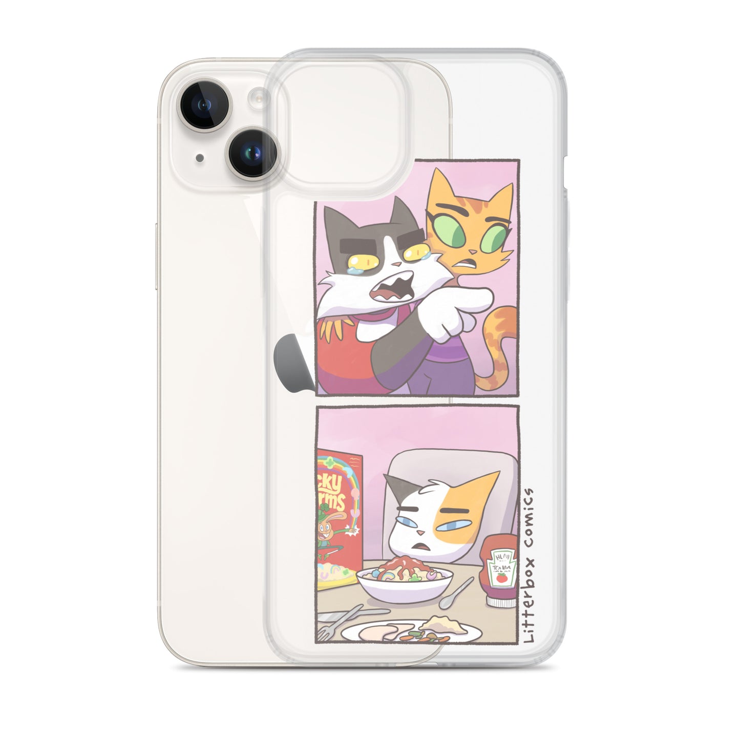 Cat Yelling at Cat Meme iPhone Case