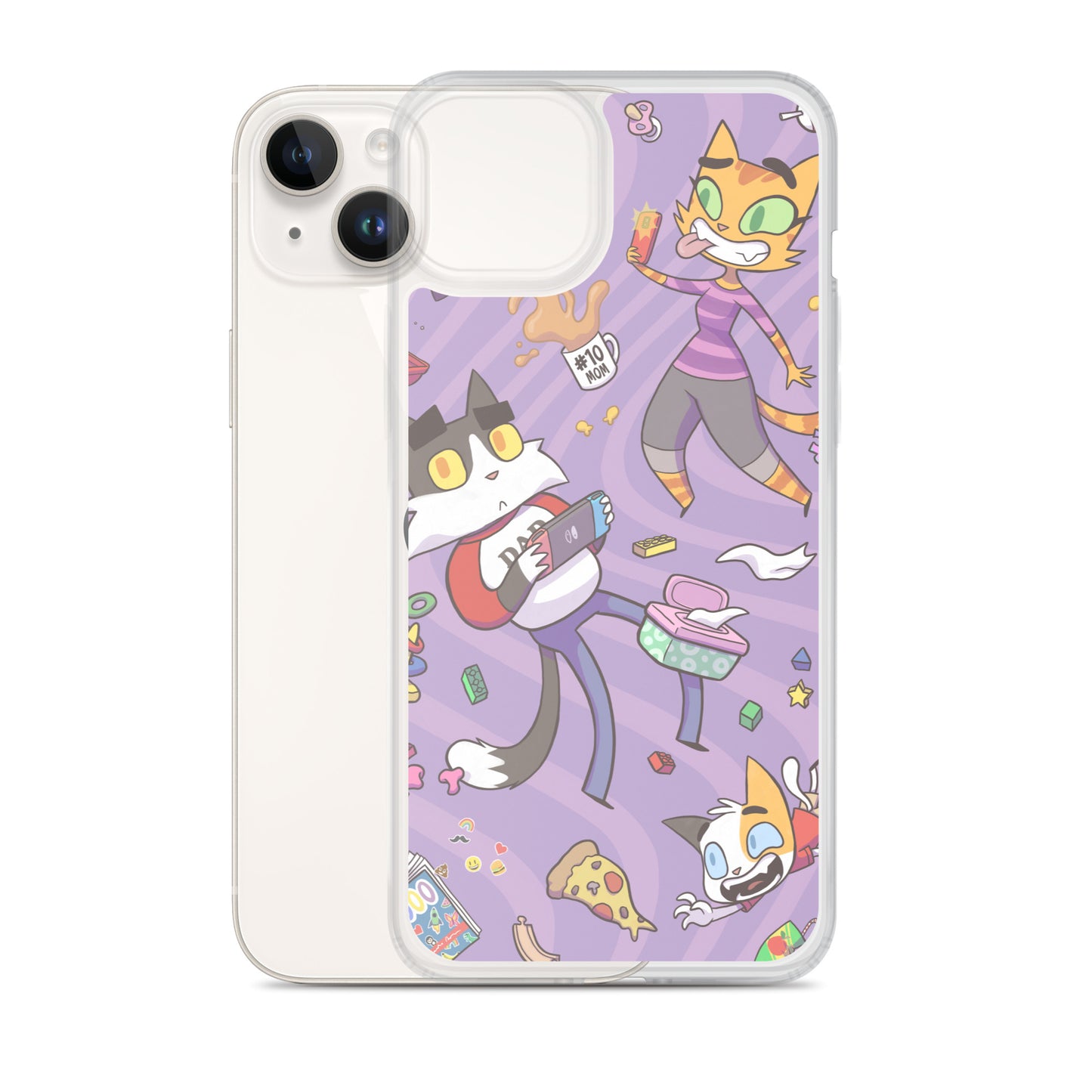 Litterbox Family Vortex iPhone Case
