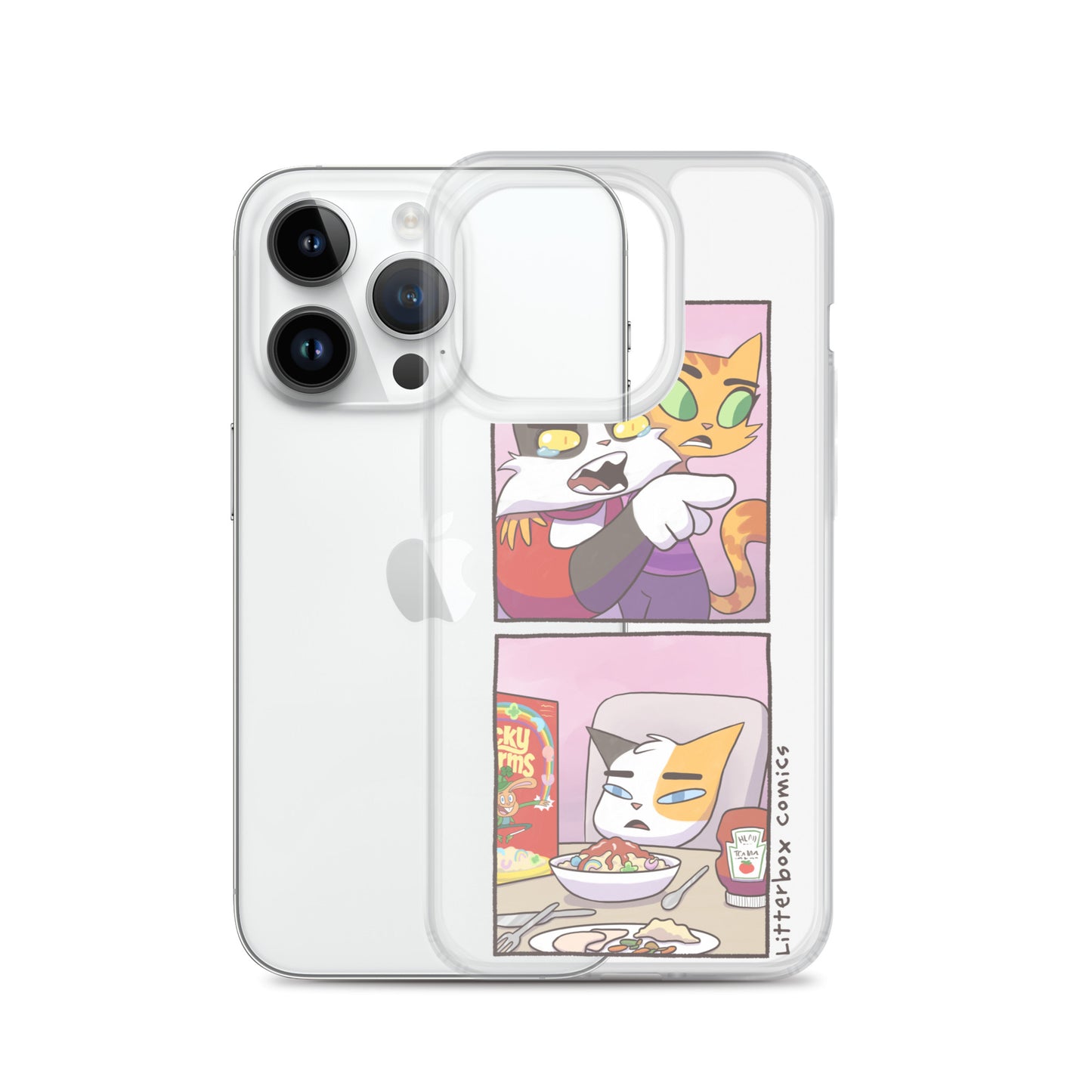 Cat Yelling at Cat Meme iPhone Case