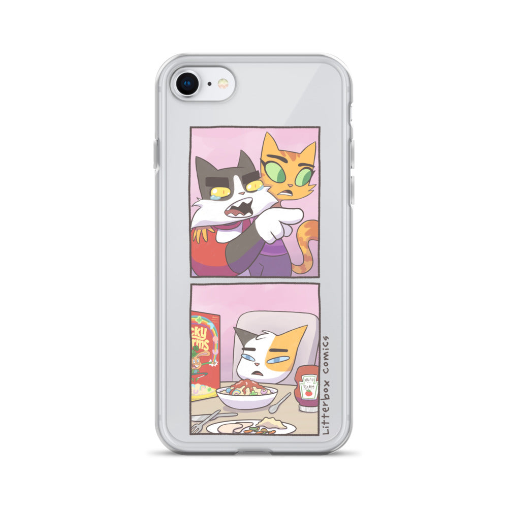 Cat Yelling at Cat Meme iPhone Case