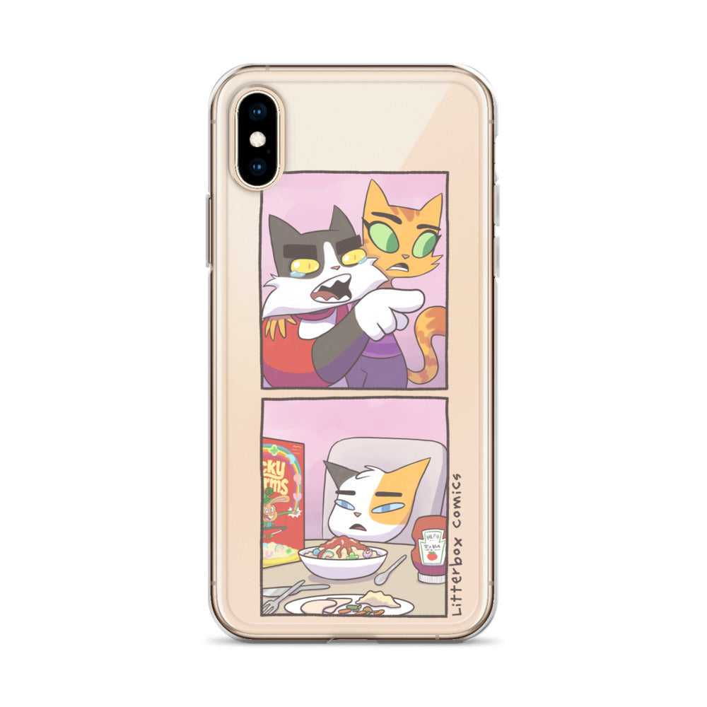 Cat Yelling at Cat Meme iPhone Case