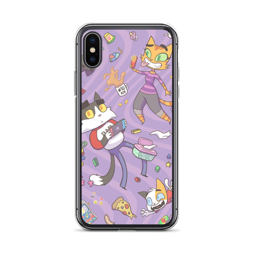 Litterbox Family Vortex iPhone Case