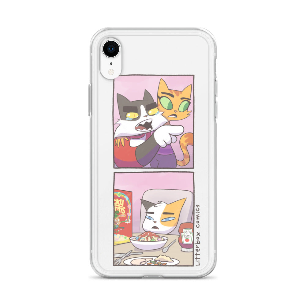 Cat Yelling at Cat Meme iPhone Case