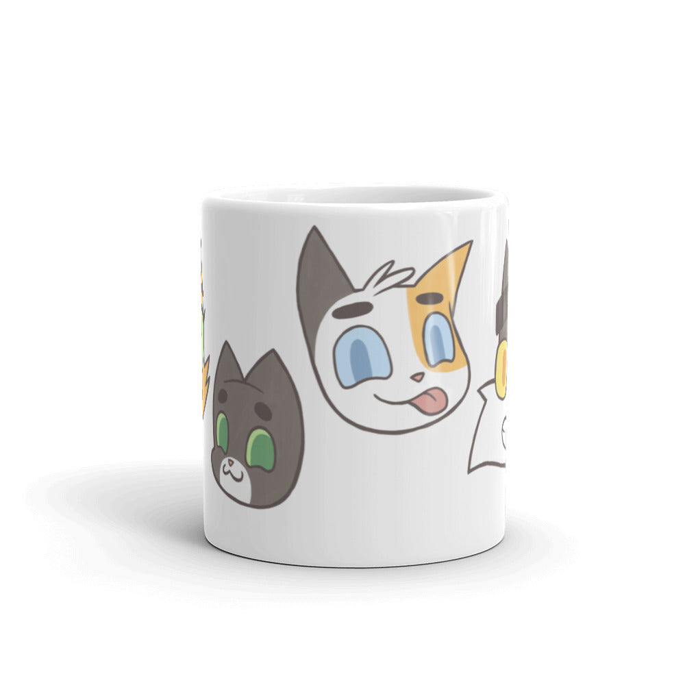Litterbox Family Heads Mug
