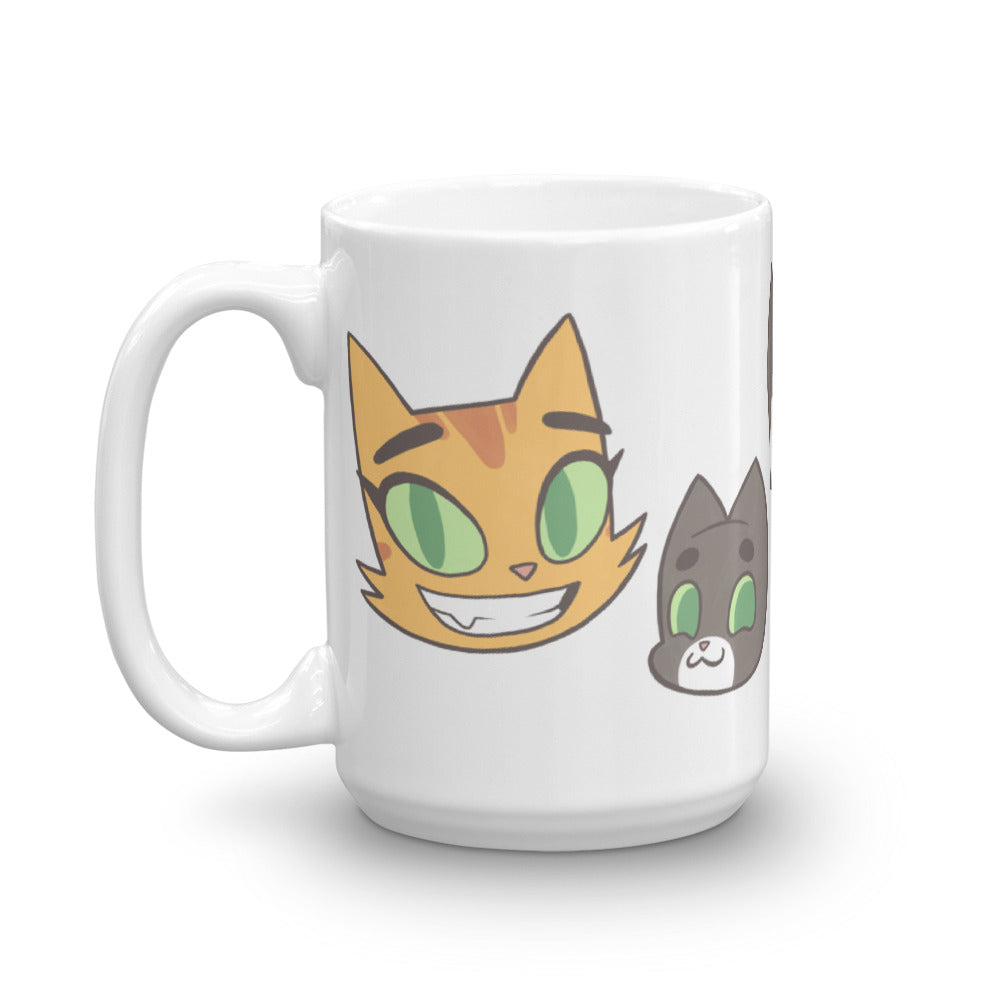 Litterbox Family Heads Mug
