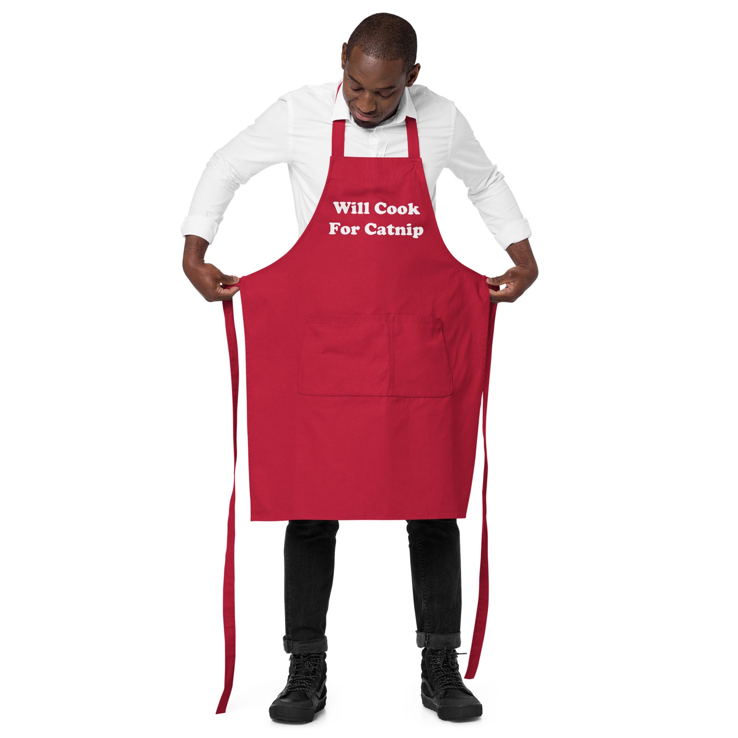 Will Cook For Catnip Apron