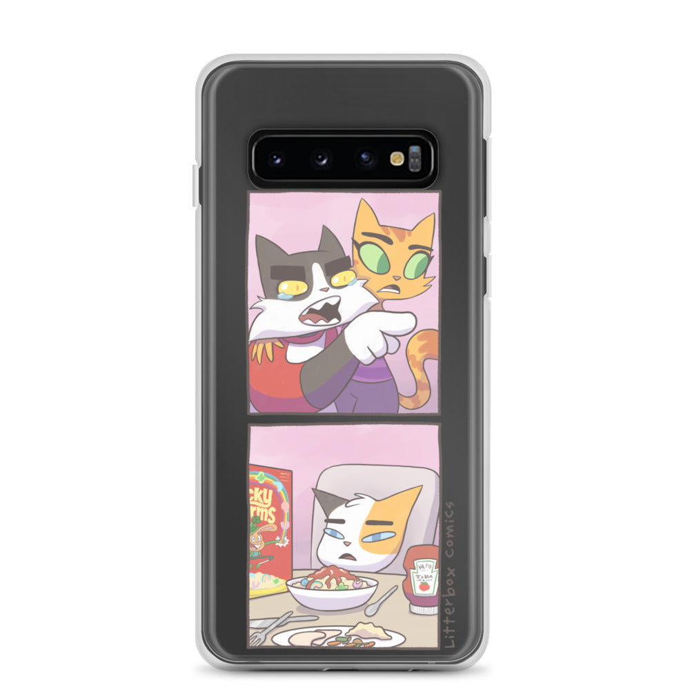 Cat Yelling at Cat Meme Samsung Case
