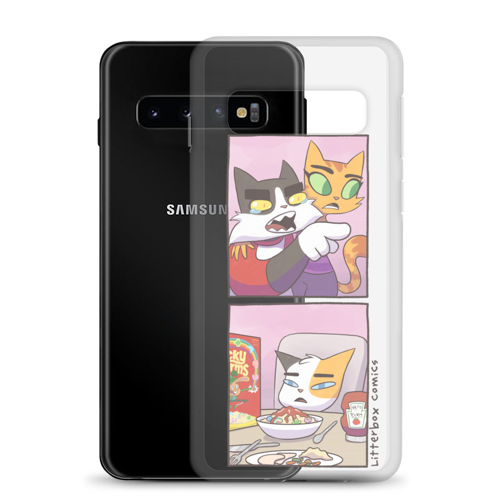 Cat Yelling at Cat Meme Samsung Case