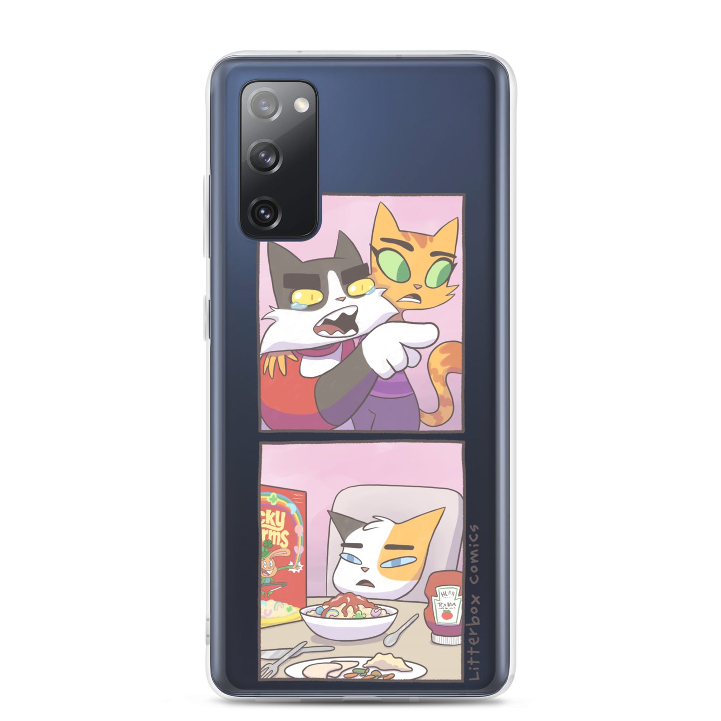 Cat Yelling at Cat Meme Samsung Case