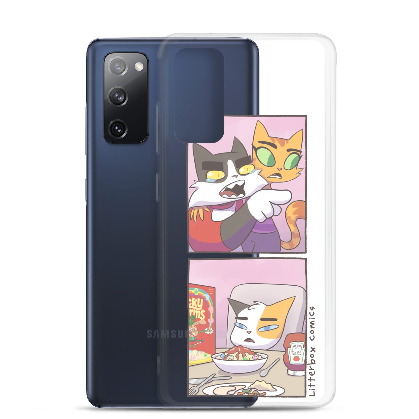 Cat Yelling at Cat Meme Samsung Case