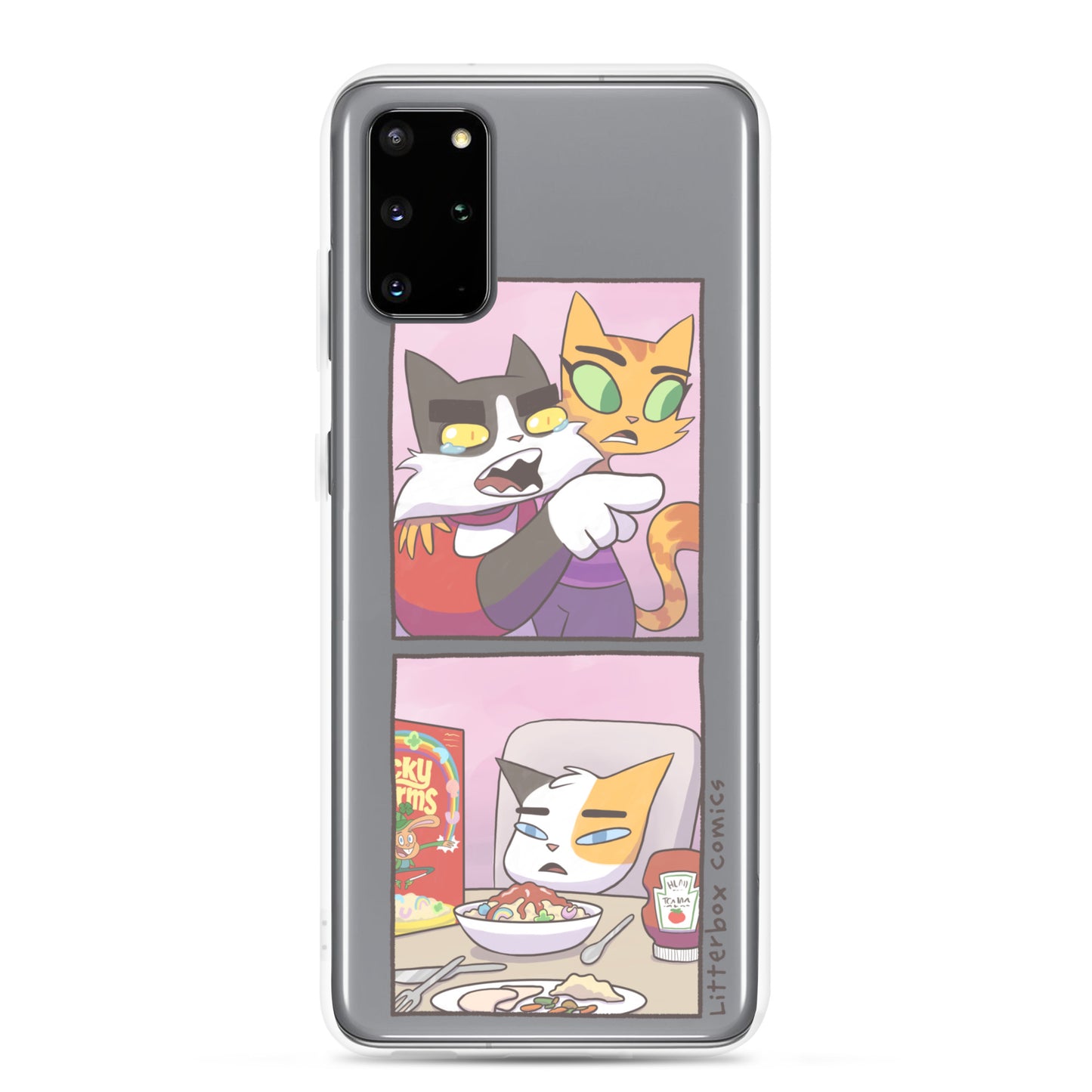 Cat Yelling at Cat Meme Samsung Case