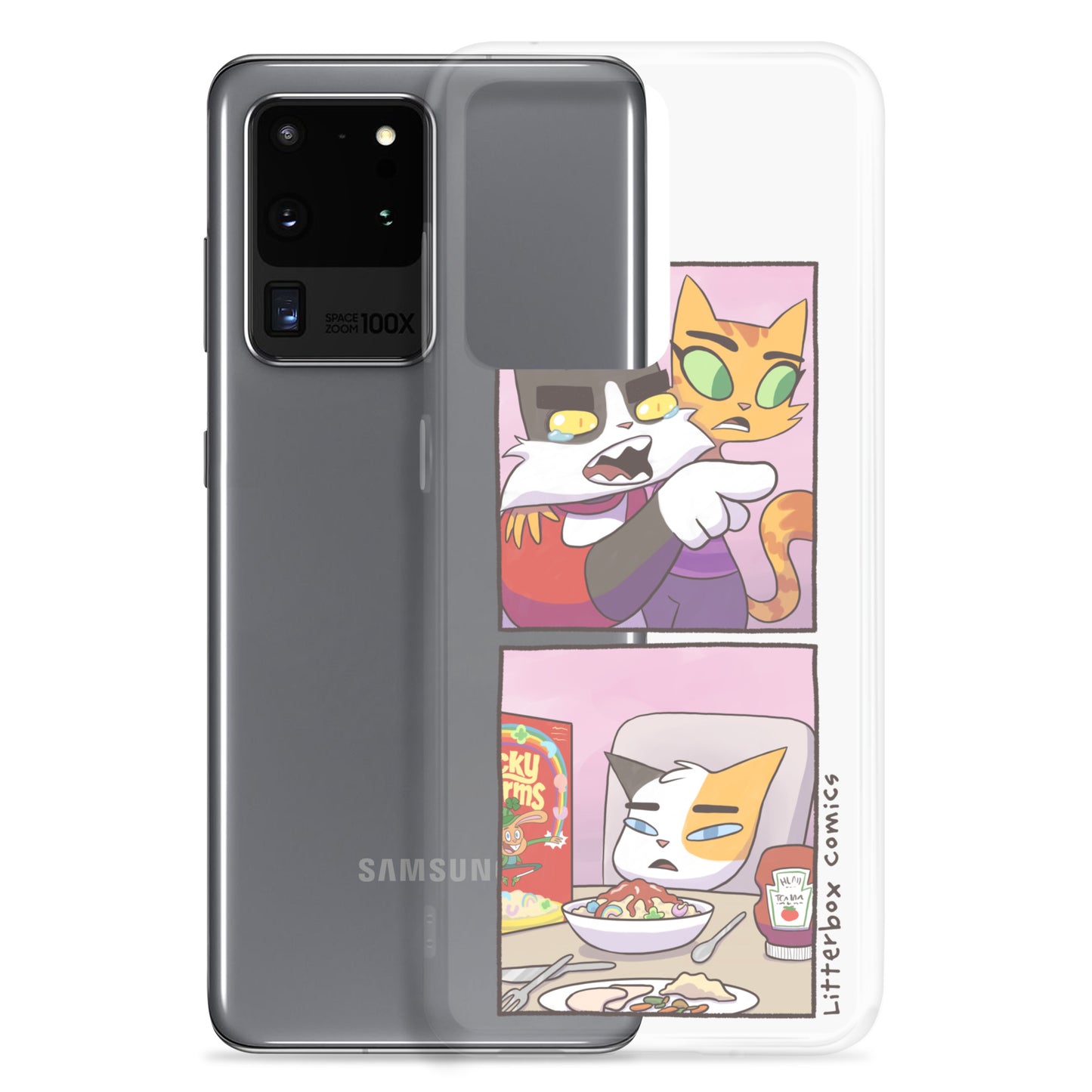 Cat Yelling at Cat Meme Samsung Case