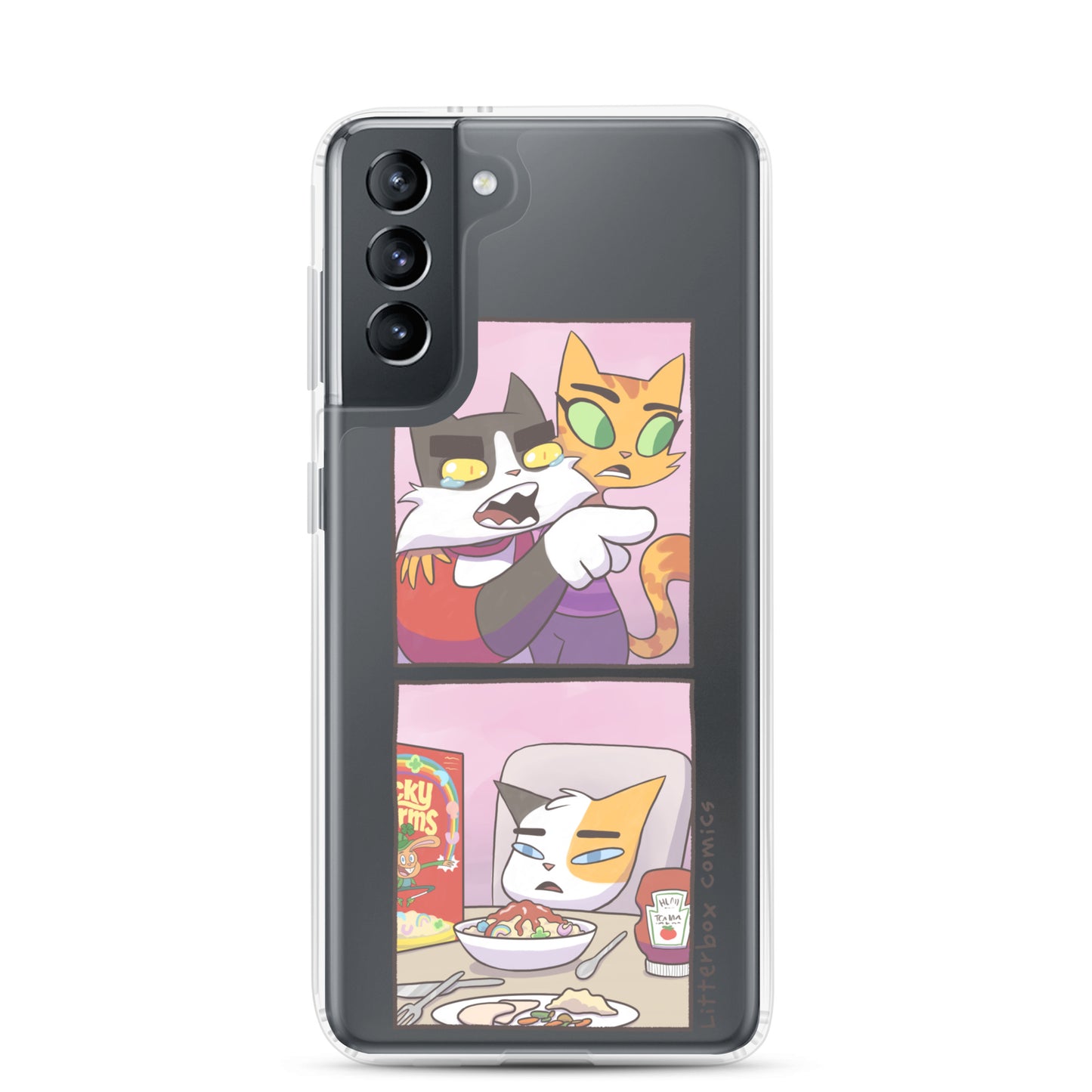 Cat Yelling at Cat Meme Samsung Case