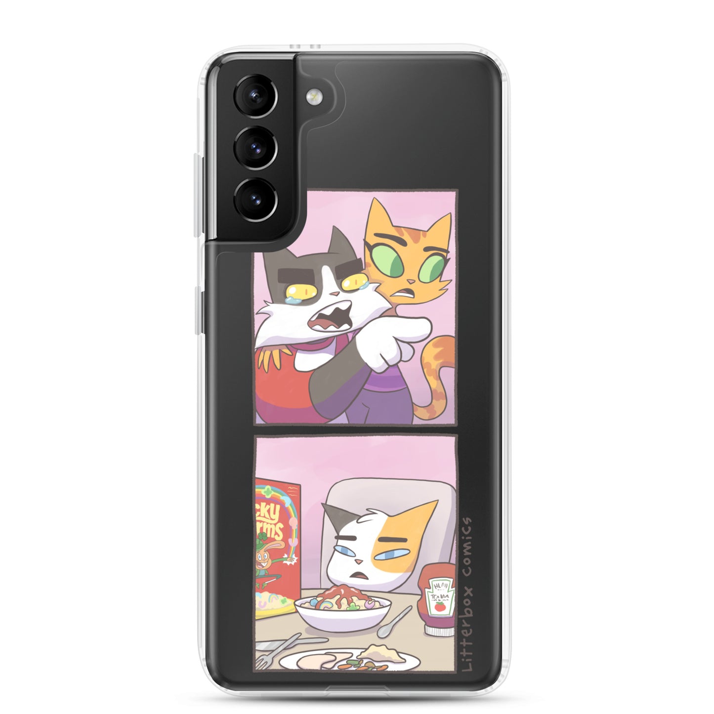 Cat Yelling at Cat Meme Samsung Case